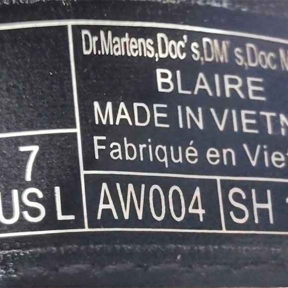 Dr Martens Blaire Womens Size US 7 Black Leather Platform Gladiator Sandals - Picture 14 of 14